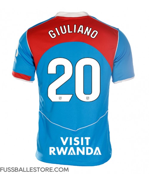Günstige Atletico Madrid Giuliano Simeone #20 3rd trikot Damen 2025-26 Kurzarm Günstige Atletico Madrid Giuliano Simeone #20 3rd trikot Damen 2025-26 Kurzarm